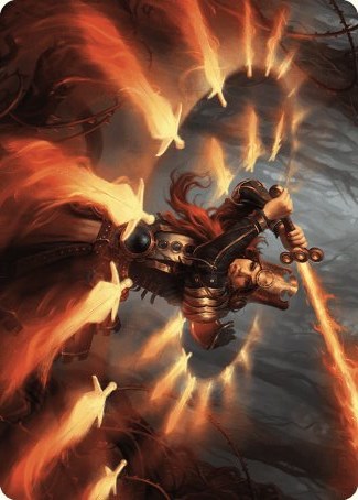 Heartflame Duelist Art Card [Wilds of Eldraine Art Series] Magic: The Gathering