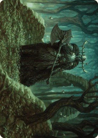 Mosswood Dreadknight Art Card [Wilds of Eldraine Art Series] Magic: The Gathering