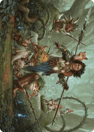 Ellivere of the Wild Court Art Card [Wilds of Eldraine Art Series] Magic: The Gathering