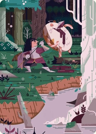 Stab Wound Art Card [Wilds of Eldraine Art Series] Magic: The Gathering