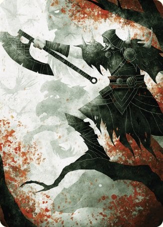 Garruk's Uprising Art Card [Wilds of Eldraine Art Series] Magic: The Gathering
