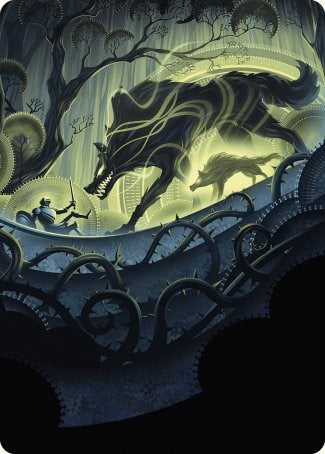 Unnatural Growth Art Card [Wilds of Eldraine Art Series] Magic: The Gathering