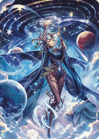 Omniscience Anime Art Card [Wilds of Eldraine Art Series] Magic: The Gathering
