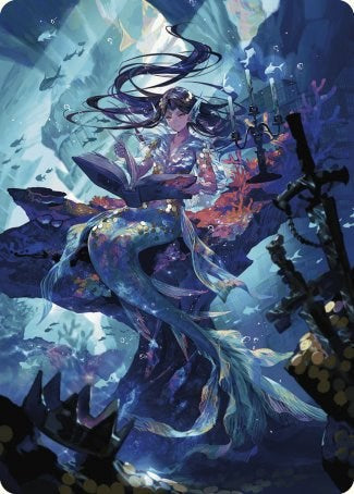 Rhystic Study Art Card [Wilds of Eldraine Art Series] Magic: The Gathering