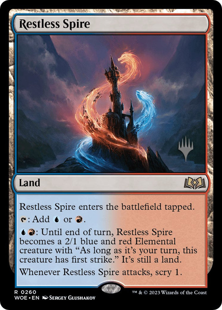 Restless Spire (Promo Pack) [Wilds of Eldraine Promos] Magic: The Gathering