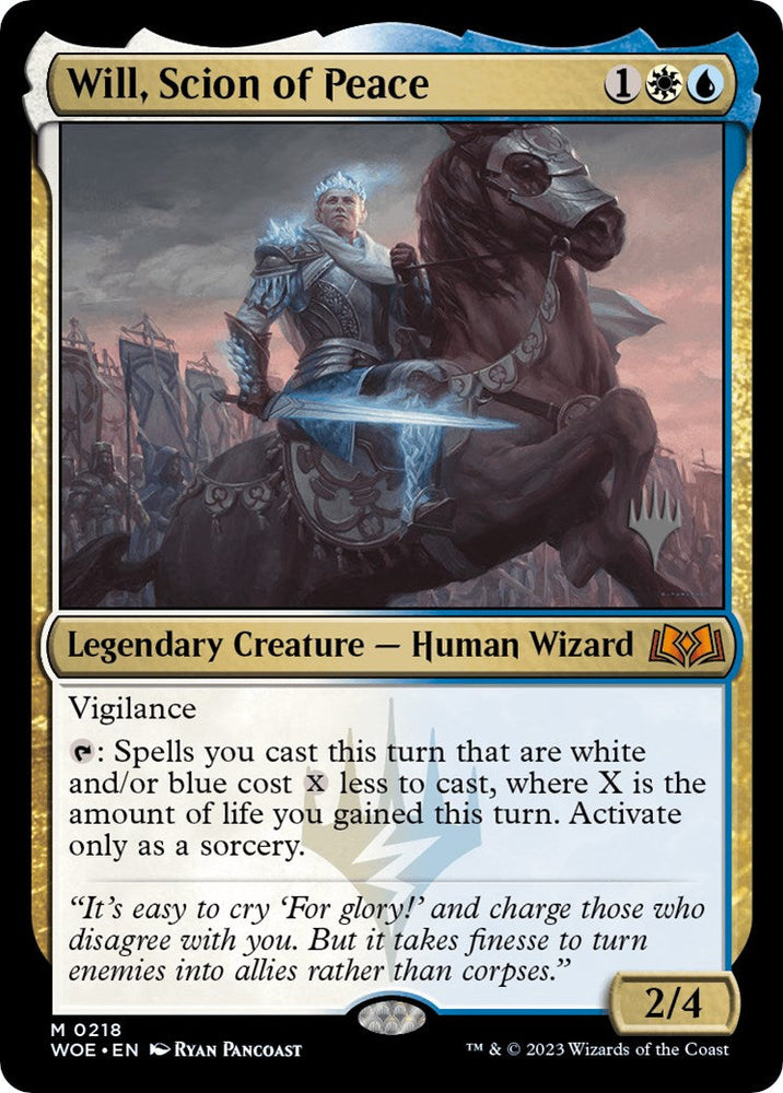 Will, Scion of Peace (Promo Pack) [Wilds of Eldraine Promos] Magic: The Gathering