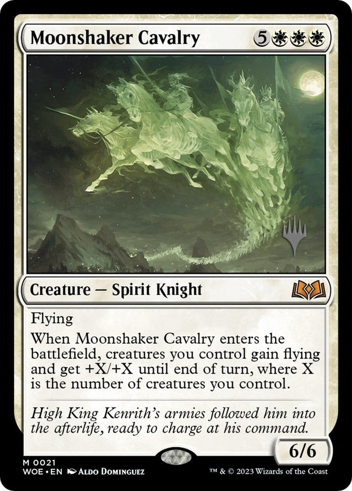 Moonshaker Cavalry (Promo Pack) [Wilds of Eldraine Promos] Magic: The Gathering