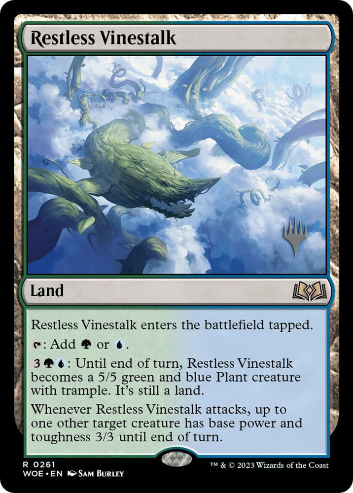 Restless Vinestalk (Promo Pack) [Wilds of Eldraine Promos] Magic: The Gathering