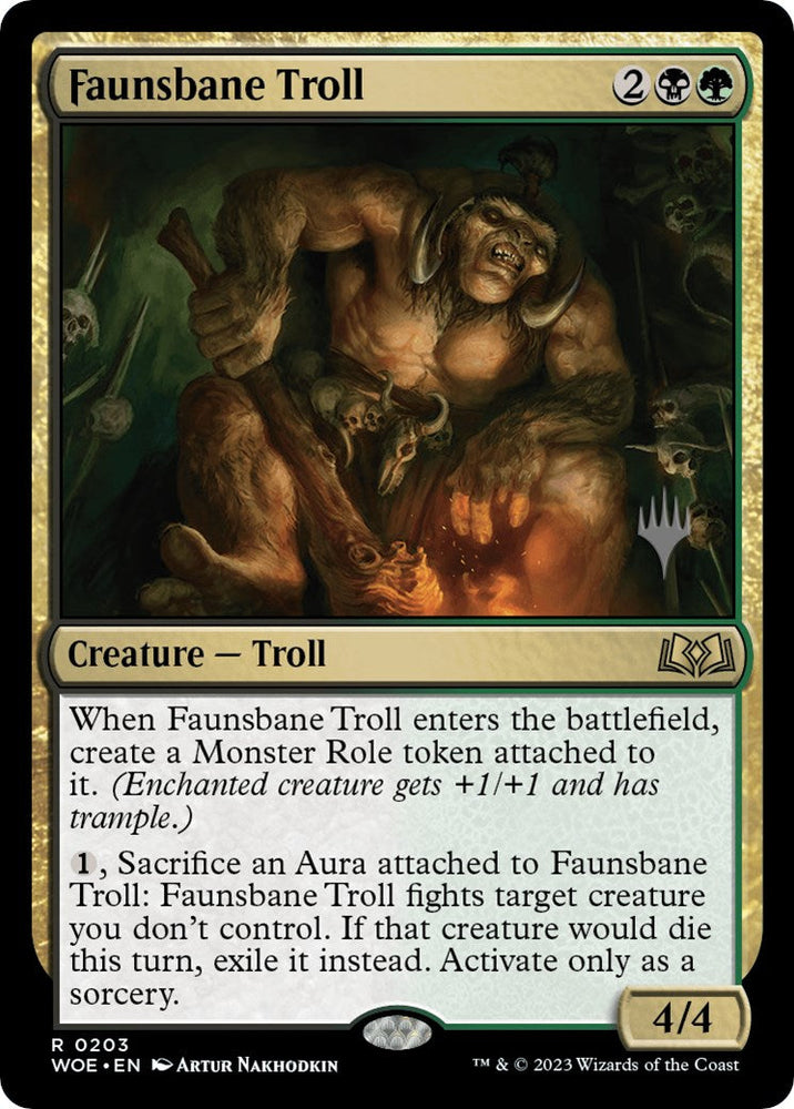 Faunsbane Troll (Promo Pack) [Wilds of Eldraine Promos] Magic: The Gathering
