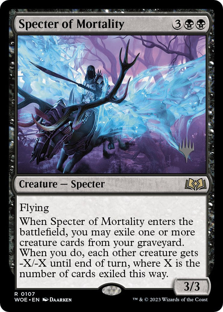Specter of Mortality (Promo Pack) [Wilds of Eldraine Promos] Magic: The Gathering