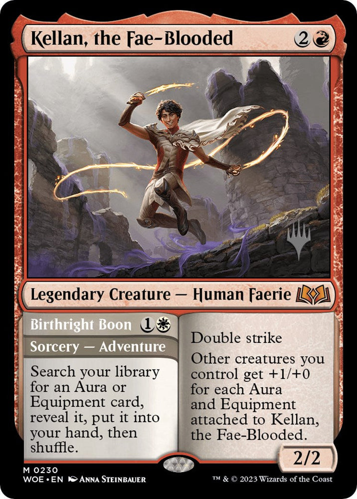 Kellan, the Fae-Blooded (Promo Pack) [Wilds of Eldraine Promos] Magic: The Gathering