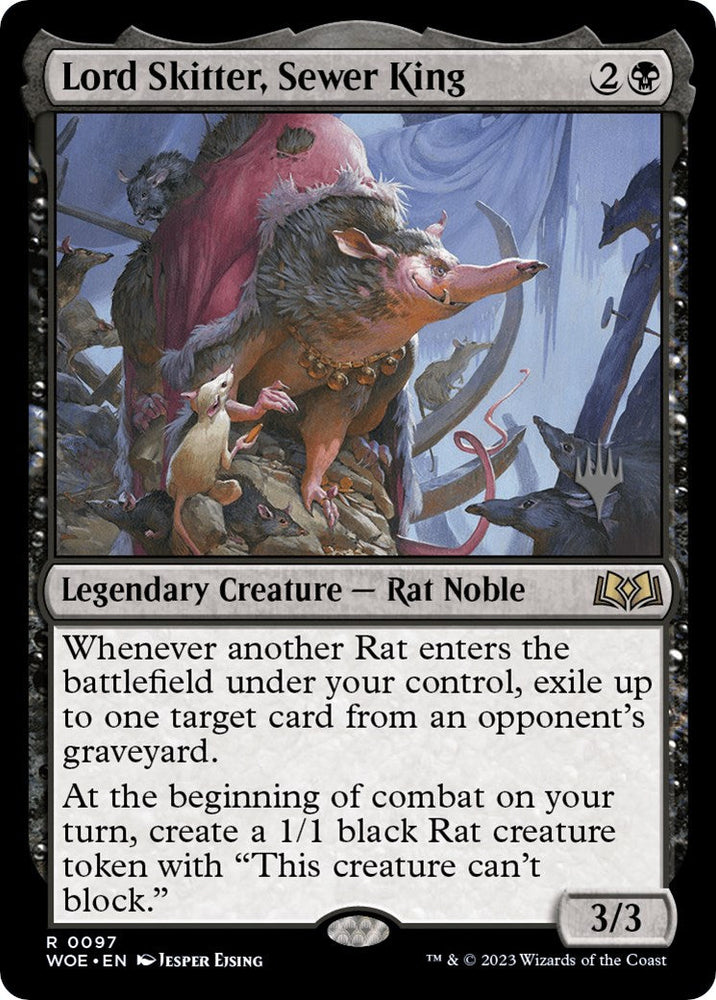 Lord Skitter, Sewer King (Promo Pack) [Wilds of Eldraine Promos] Magic: The Gathering