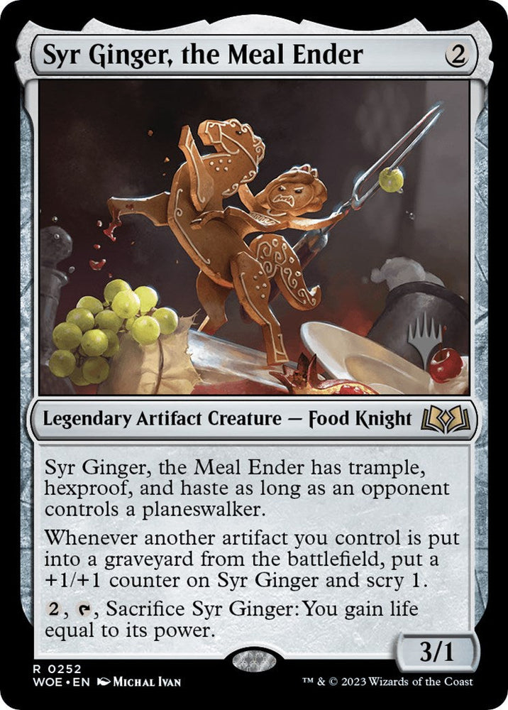 Syr Ginger, the Meal Ender (Promo Pack) [Wilds of Eldraine Promos] Magic: The Gathering