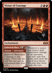 Virtue of Courage //Embereth Blaze (Promo Pack) [Wilds of Eldraine Promos] Magic: The Gathering
