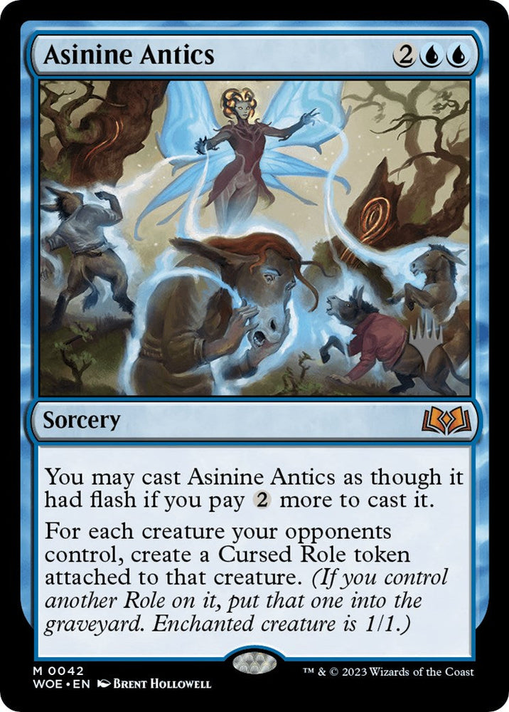 Asinine Antics (Promo Pack) [Wilds of Eldraine Promos] Magic: The Gathering