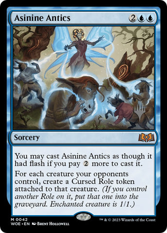 Asinine Antics (Promo Pack) [Wilds of Eldraine Promos] Magic: The Gathering