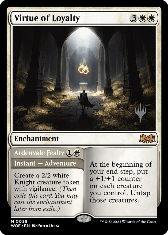Virtue of Loyalty // Ardenvale Fealty (Promo Pack) [Wilds of Eldraine Promos] Magic: The Gathering