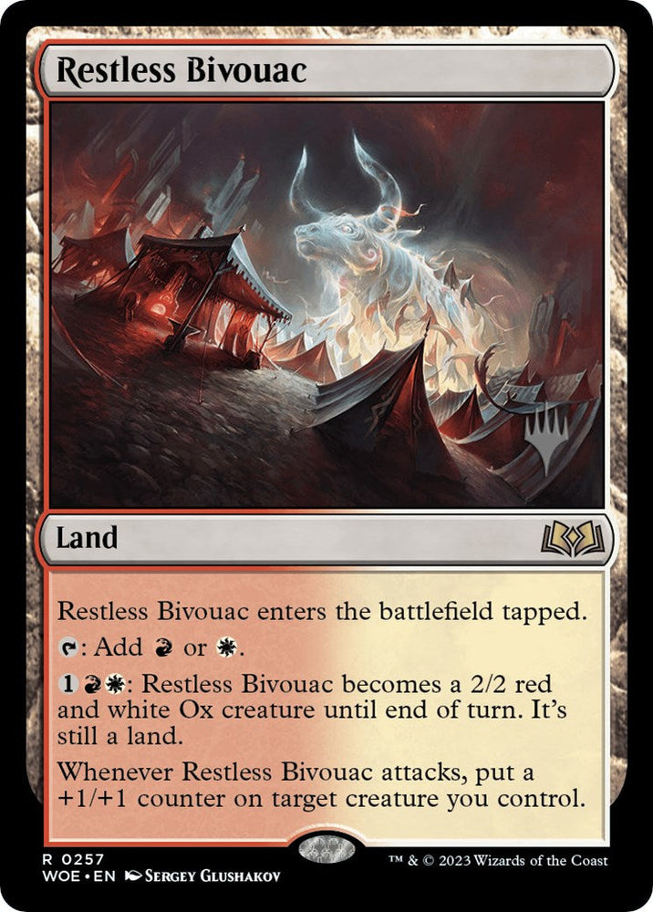 Restless Bivouac (Promo Pack) [Wilds of Eldraine Promos] Magic: The Gathering