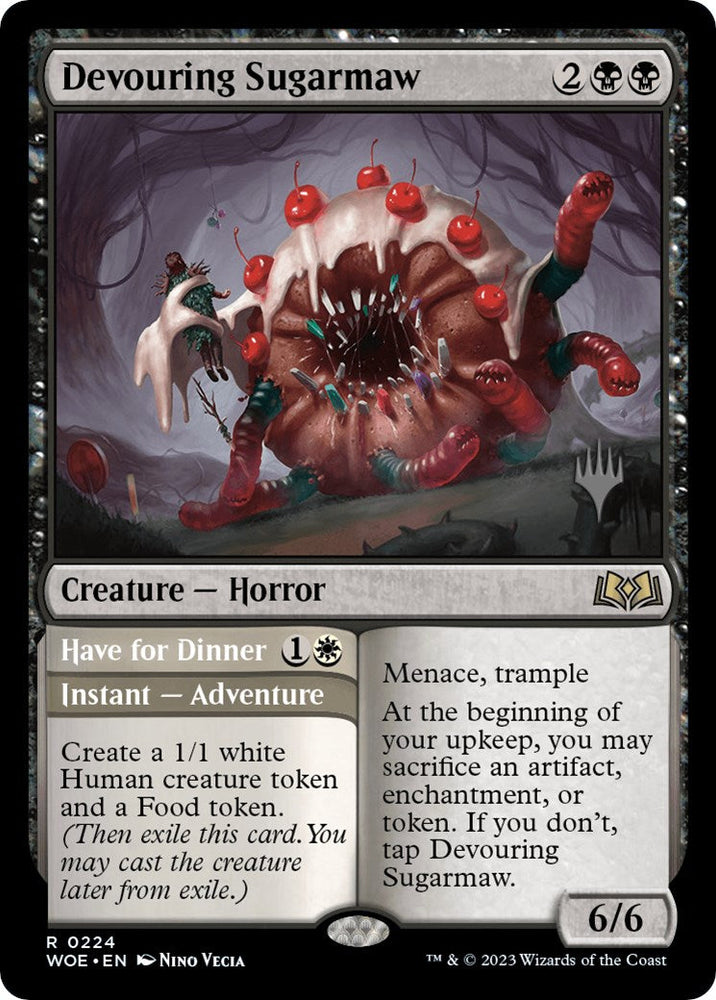 Devouring Sugarmaw // Have for Dinner(Promo Pack) [Wilds of Eldraine Promos] Magic: The Gathering