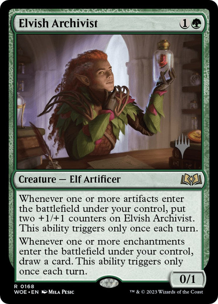Elvish Archivist (Promo Pack) [Wilds of Eldraine Promos] Magic: The Gathering