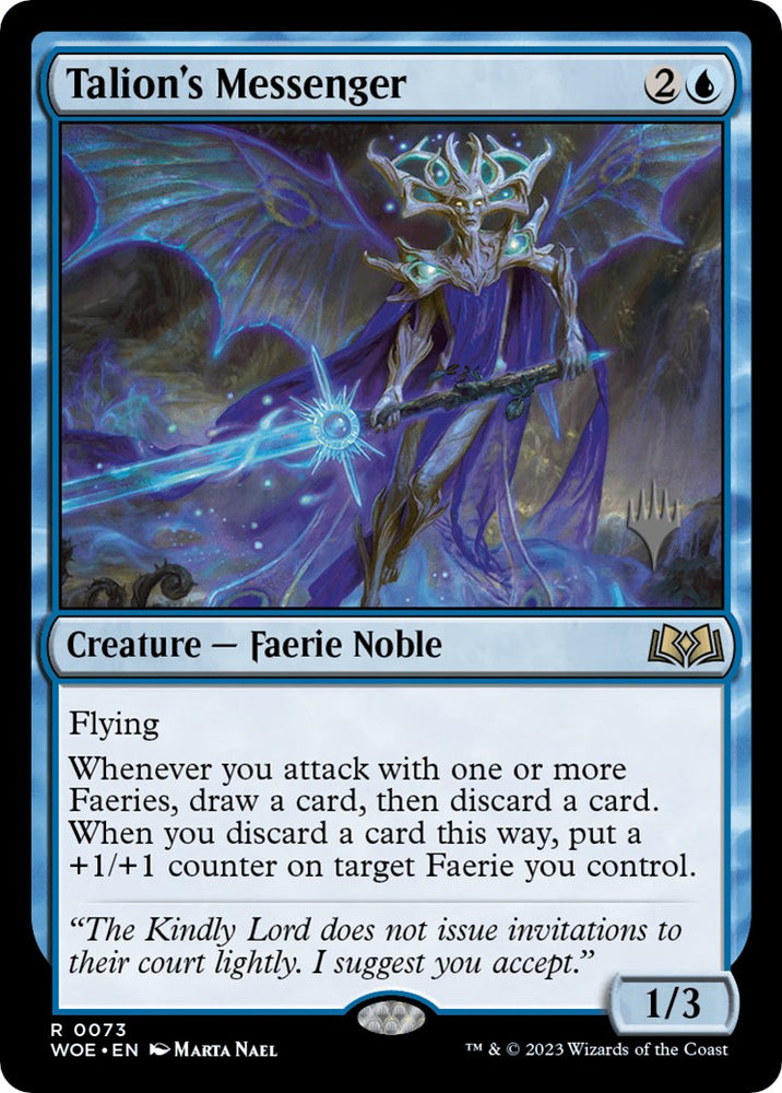 Talion's Messenger (Promo Pack) [Wilds of Eldraine Promos] Magic: The Gathering