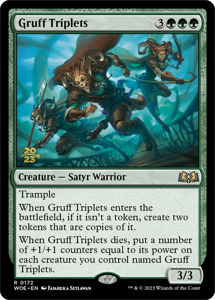 Gruff Triplets [Wilds of Eldraine Prerelease Promos] Magic: The Gathering