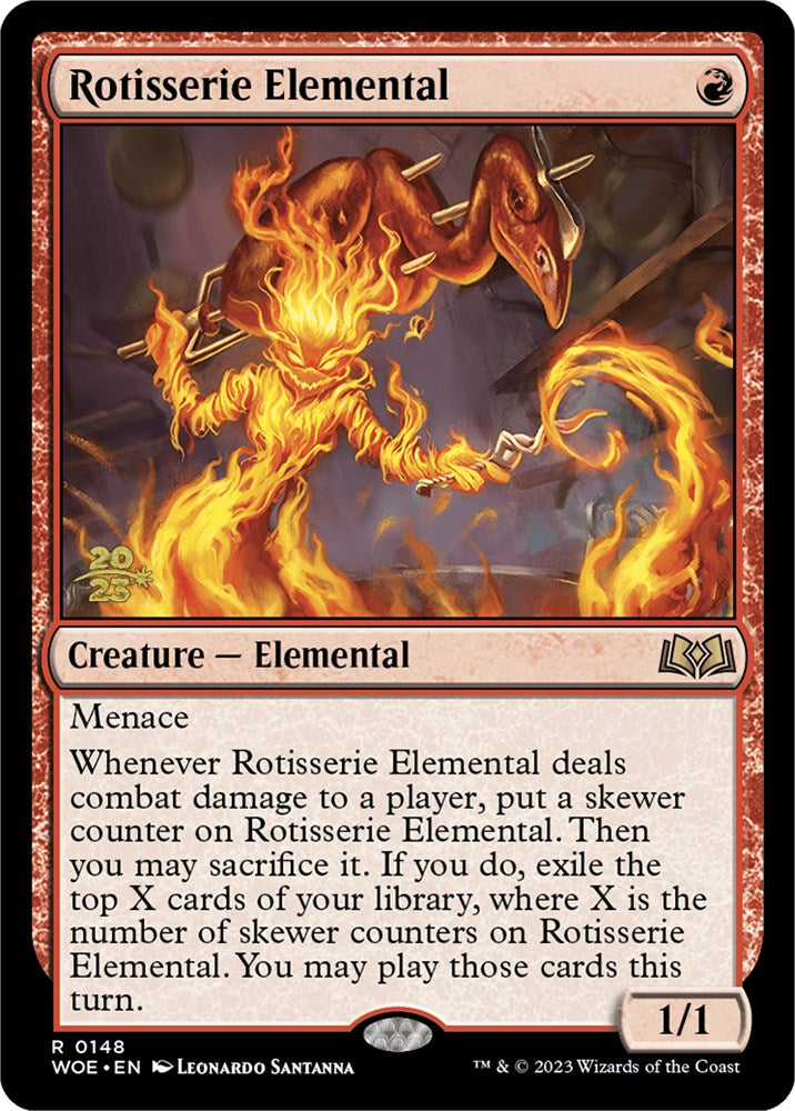 Rotisserie Elemental [Wilds of Eldraine Prerelease Promos] Magic: The Gathering