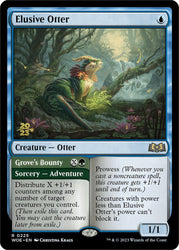 Elusive Otter // Grove's Bounty [Wilds of Eldraine Prerelease Promos] Magic: The Gathering