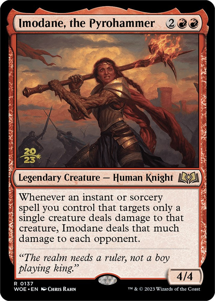 Imodane, the Pyrohammer [Wilds of Eldraine Prerelease Promos] Magic: The Gathering