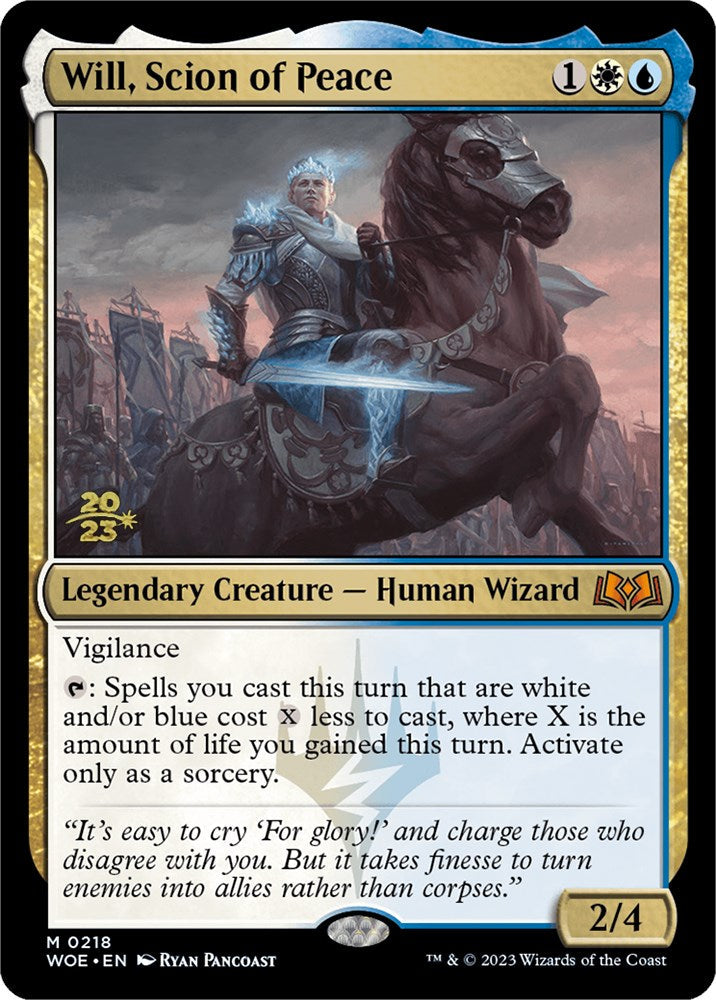 Will, Scion of Peace [Wilds of Eldraine Prerelease Promos] Magic: The Gathering