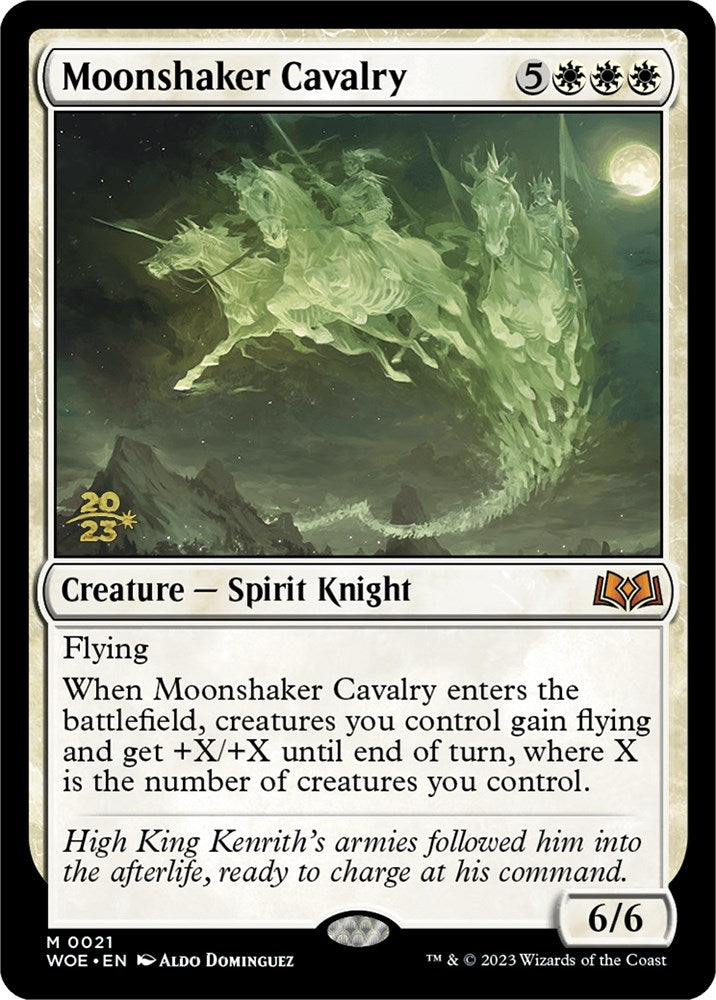 Moonshaker Cavalry [Wilds of Eldraine Prerelease Promos] Magic: The Gathering