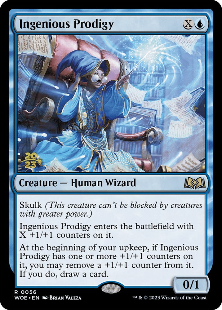 Ingenious Prodigy [Wilds of Eldraine Prerelease Promos] Magic: The Gathering
