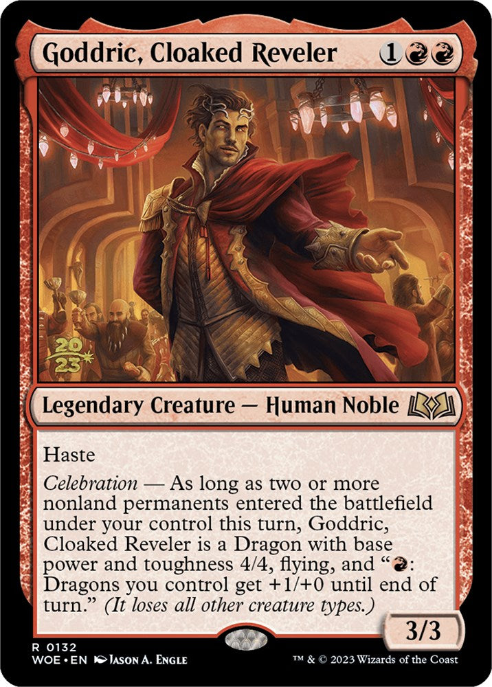 Goddric, Cloaked Reveler [Wilds of Eldraine Prerelease Promos] Magic: The Gathering