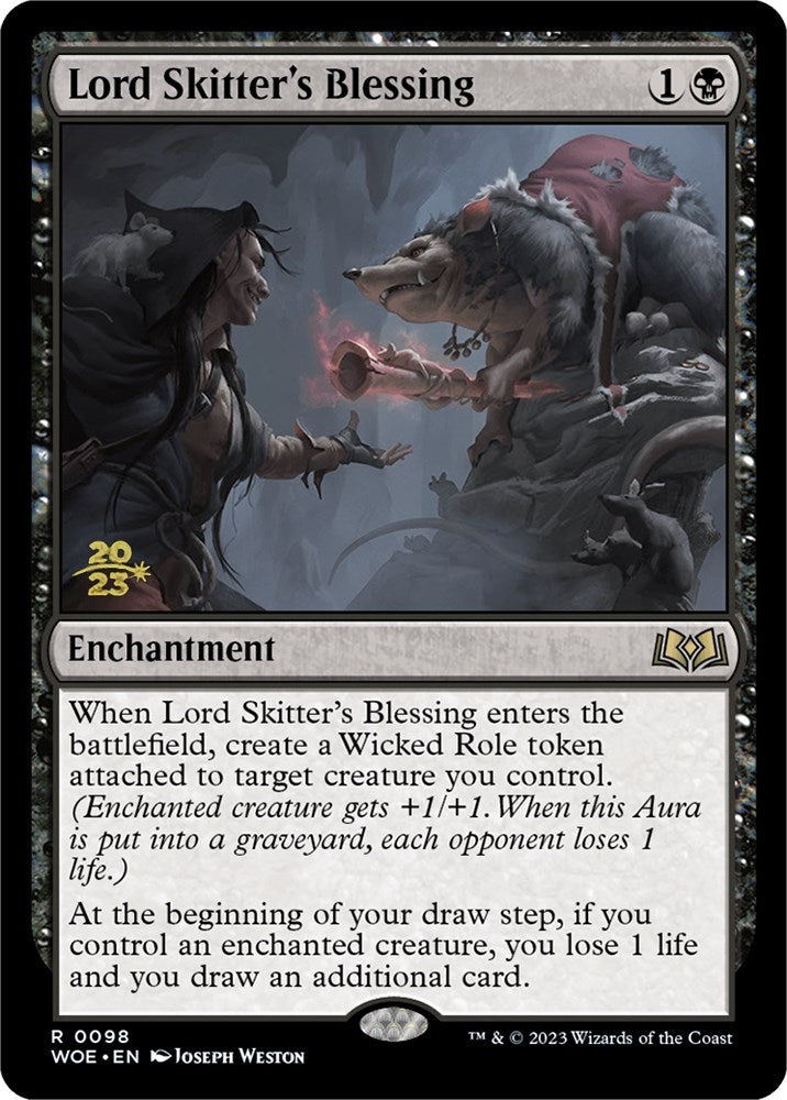 Lord Skitter's Blessing [Wilds of Eldraine Prerelease Promos] Magic: The Gathering
