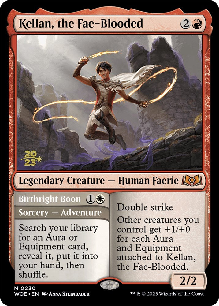 Kellan, the Fae-Blooded [Wilds of Eldraine Prerelease Promos] Magic: The Gathering