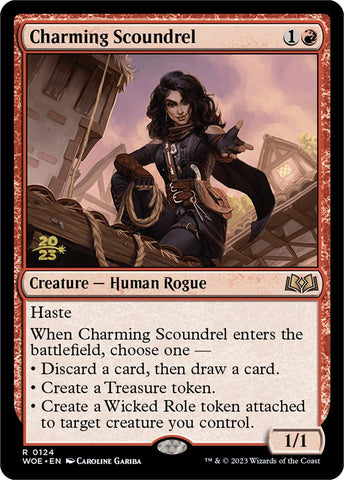Charming Scoundrel [Wilds of Eldraine Prerelease Promos] Magic: The Gathering