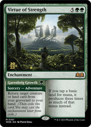 Virtue of Strength // Garenbrig Growth [Wilds of Eldraine Prerelease Promos] Magic: The Gathering
