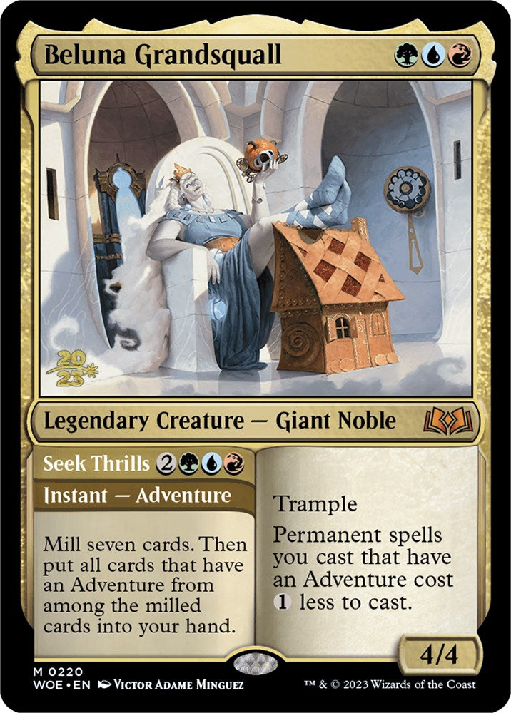 Beluna Grandsquall // Seek Thrills(Promo Pack) [Wilds of Eldraine Promos] Magic: The Gathering