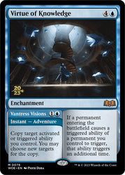 Virtue of Knowledge // Vantress Visions [Wilds of Eldraine Prerelease Promos] Magic: The Gathering