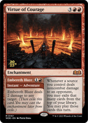Virtue of Courage //Embereth Blaze (Promo Pack) [Wilds of Eldraine Promos] Magic: The Gathering