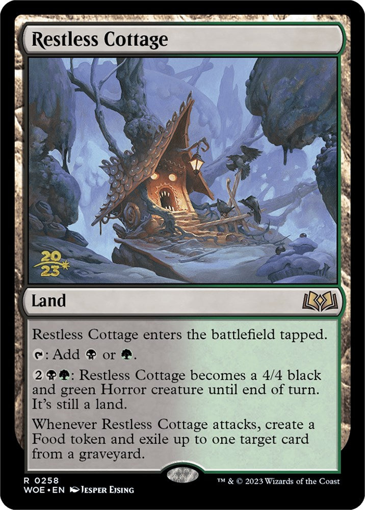 Restless Cottage [Wilds of Eldraine Prerelease Promos] Magic: The Gathering