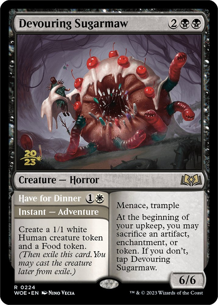 Devouring Sugarmaw // Have for Dinner(Promo Pack) [Wilds of Eldraine Promos] Magic: The Gathering