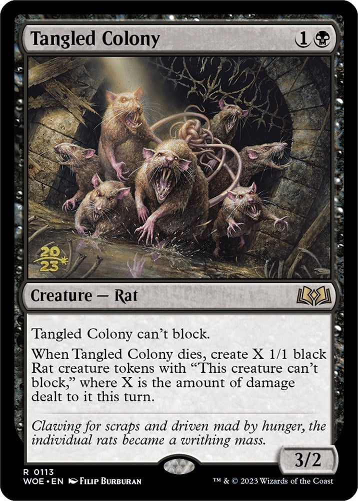 Tangled Colony [Wilds of Eldraine Prerelease Promos] Magic: The Gathering