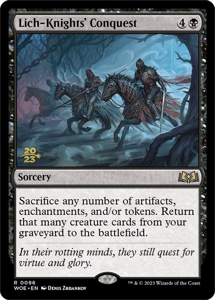 Lich-Knights' Conquest [Wilds of Eldraine Prerelease Promos] Magic: The Gathering