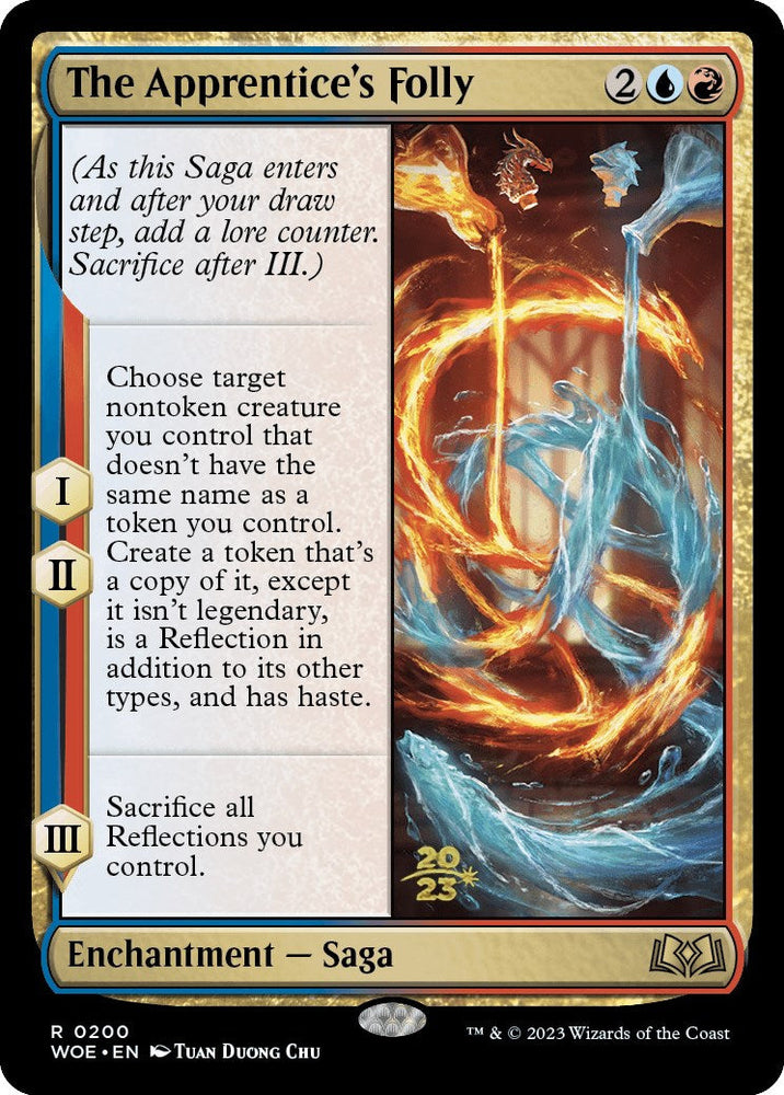 The Apprentice's Folly [Wilds of Eldraine Prerelease Promos] Magic: The Gathering