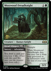 Mosswood Dreadknight // Dread Whispers (Promo Pack) [Wilds of Eldraine Promos] Magic: The Gathering