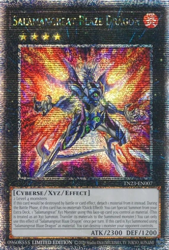 Salamangreat Blaze Dragon [TN23-EN007] Quarter Century Secret Rare - Yugioh Cards For Your TCG Needs!