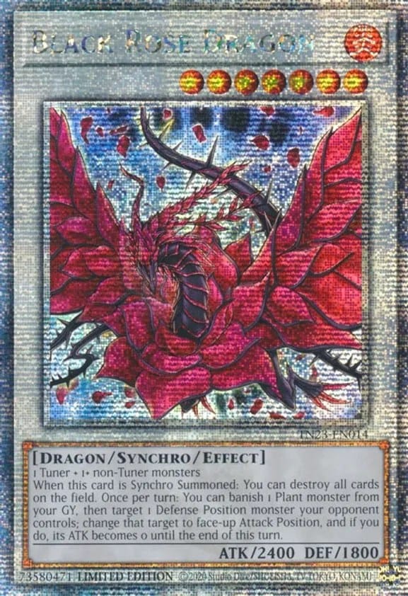 Black Rose Dragon [TN23-EN014] Quarter Century Secret Rare - Yugioh Cards For Your TCG Needs!