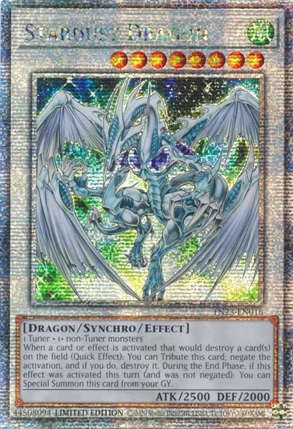 Stardust Dragon [TN23-EN016] Quarter Century Secret Rare - Yugioh Cards For Your TCG Needs!