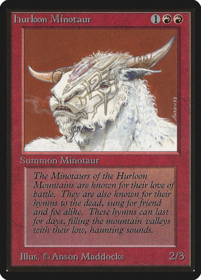 Hurloon Minotaur [Beta Edition] Magic: The Gathering